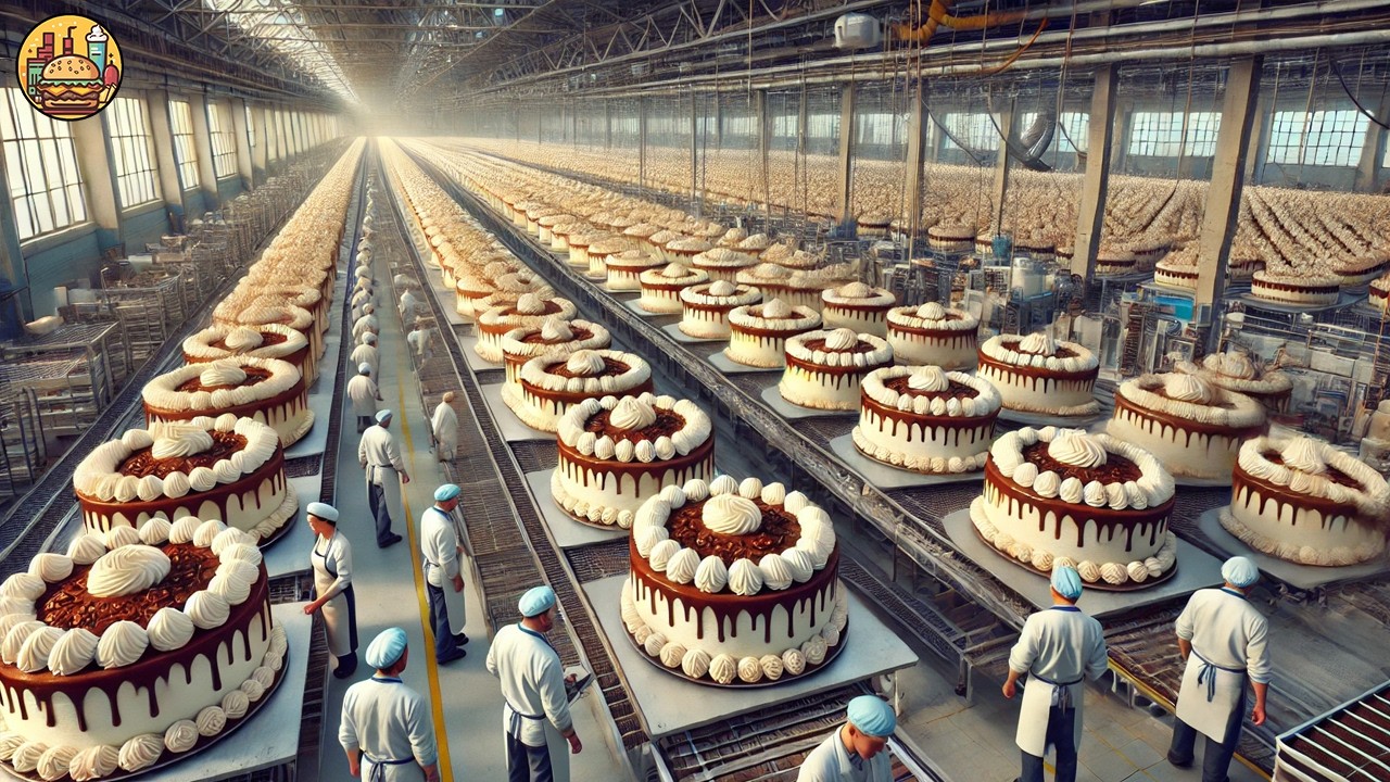 How Millions of Cakes Are Made in a Factory  Automatic Cakes Factory Process2