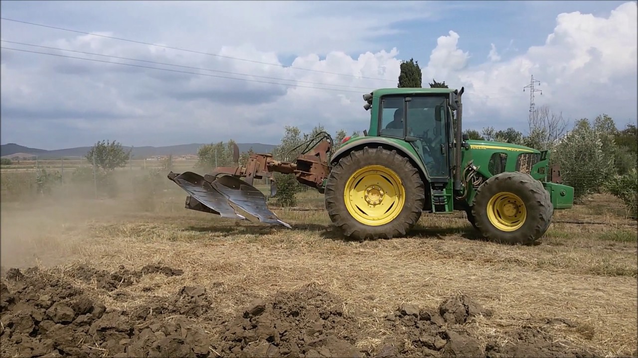 John Deere 6420S & aratro bivomere