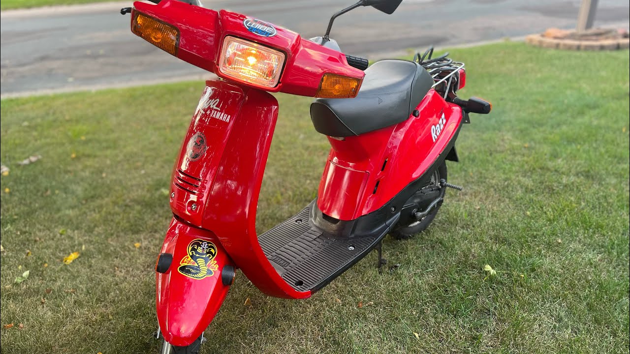 1988 Yamaha razz sh50 walk around and ride go pro pov