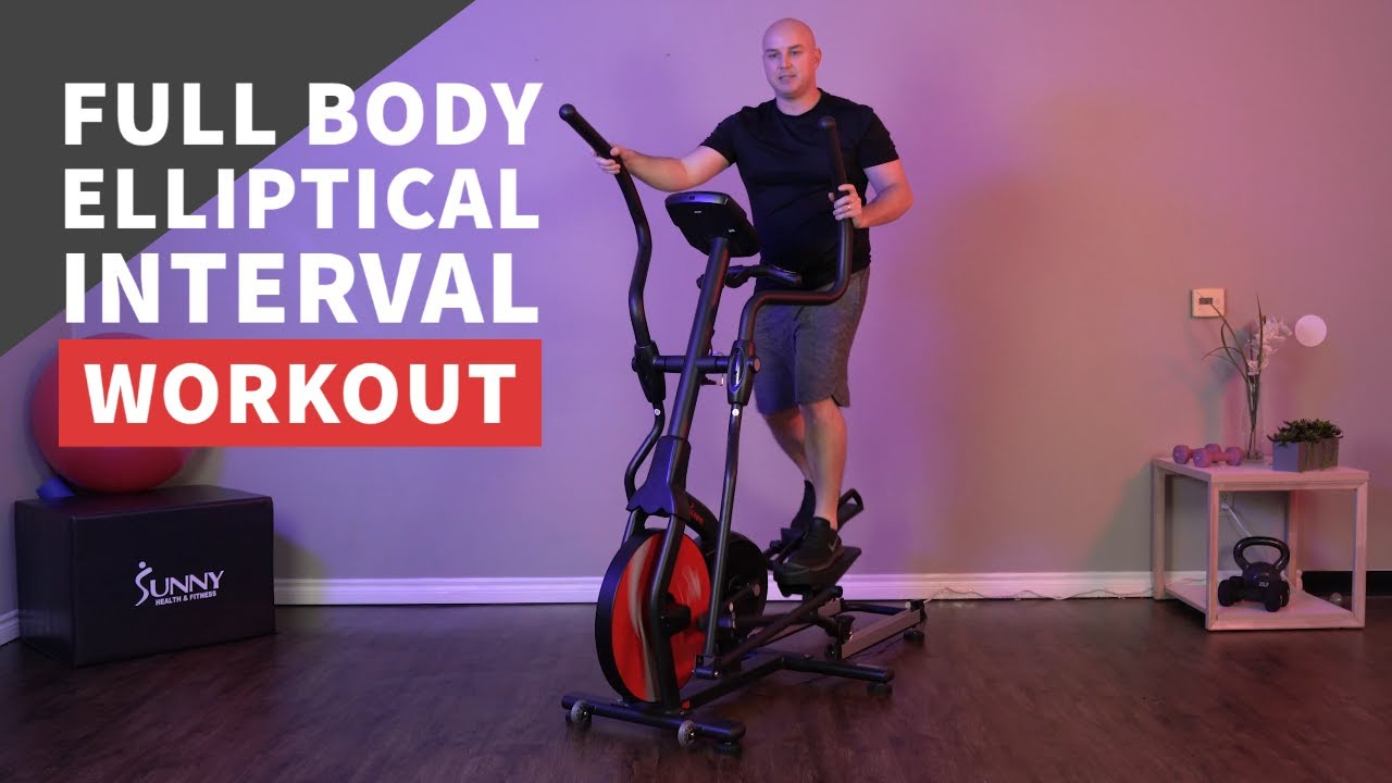 Full Body Calorie-BURN Elliptical Interval Workout | Sunny Studios