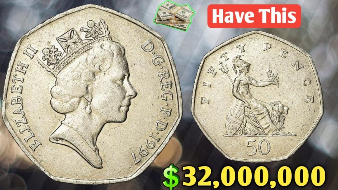 1997 Uk Elizabeth 50p New Pence Worth a Lot of Big Money | How Much is a 1997 50 New Pence Worth?