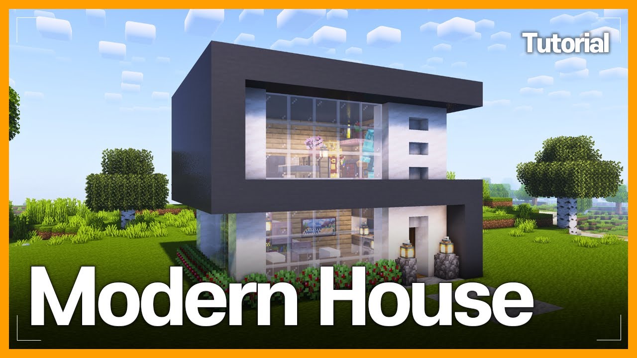 Minecraft⛏️: How to Build a Super Simple Modern House – Tutorial🏠