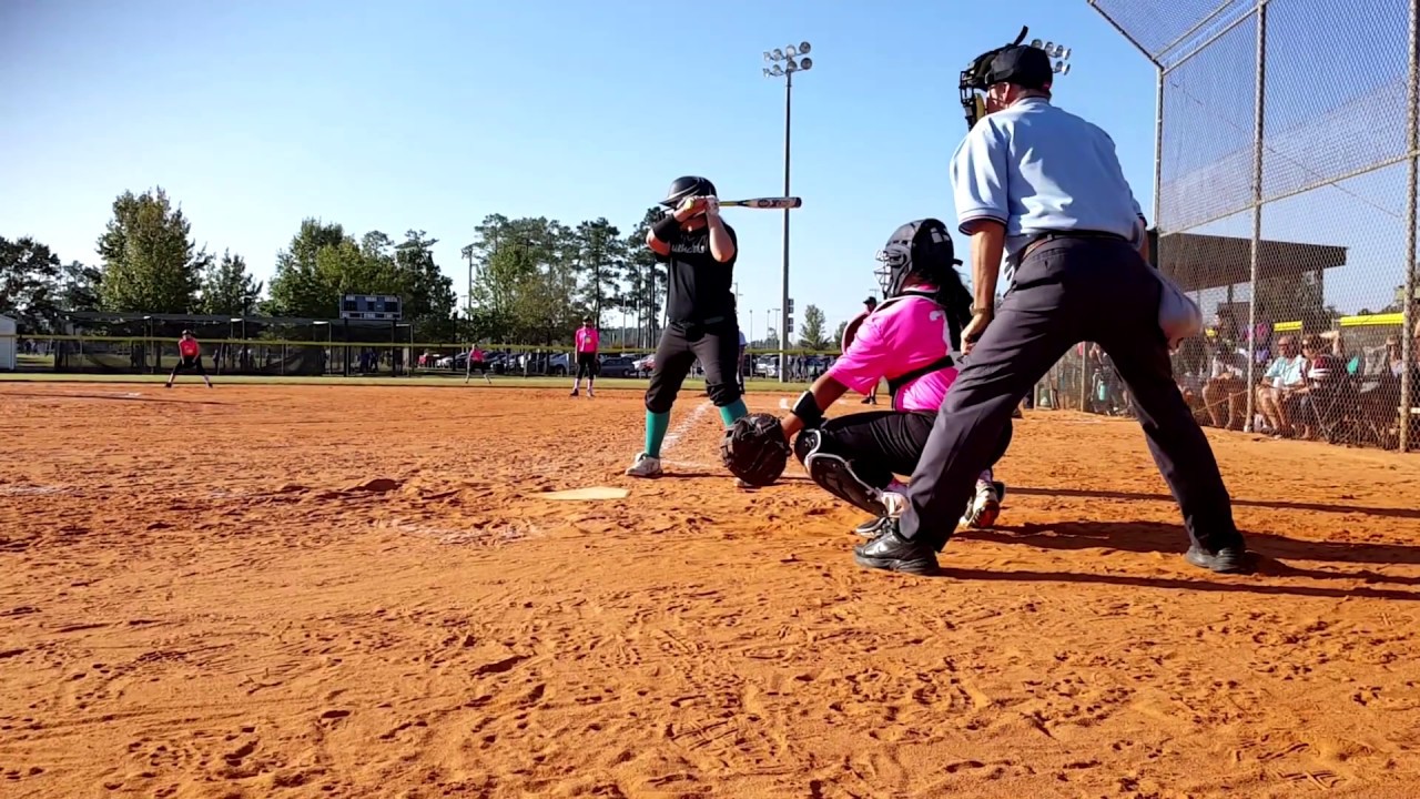 Evalie Quinene - Catcher for the Holly Springs Heat - Myrtle Beach, Fall 2016