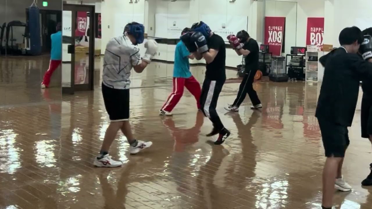 高田塾クラブザボクシングラスト30分仕上げのスパーリング！