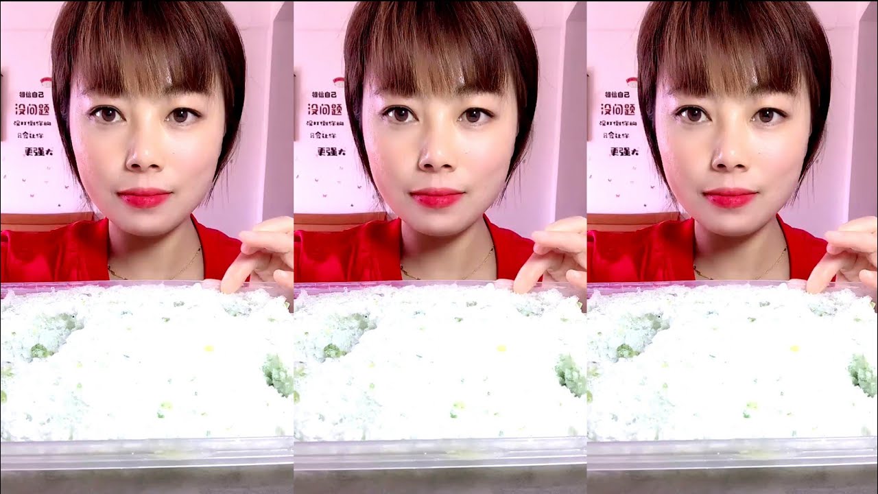 ASMR SHAVED ICE EATING / ICE EATING