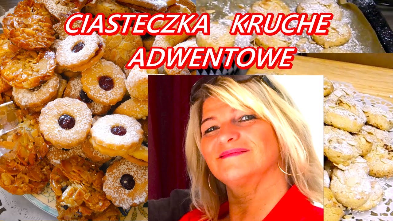 CIASTECZKA ŚWIĄTECZNE KRUCHE MAŚLANE NA OLEJU PYSZNE CIASTKA ADWENTOWE ORZECHOWE PRZEPIS. Nr.584 😋🧡🎄
