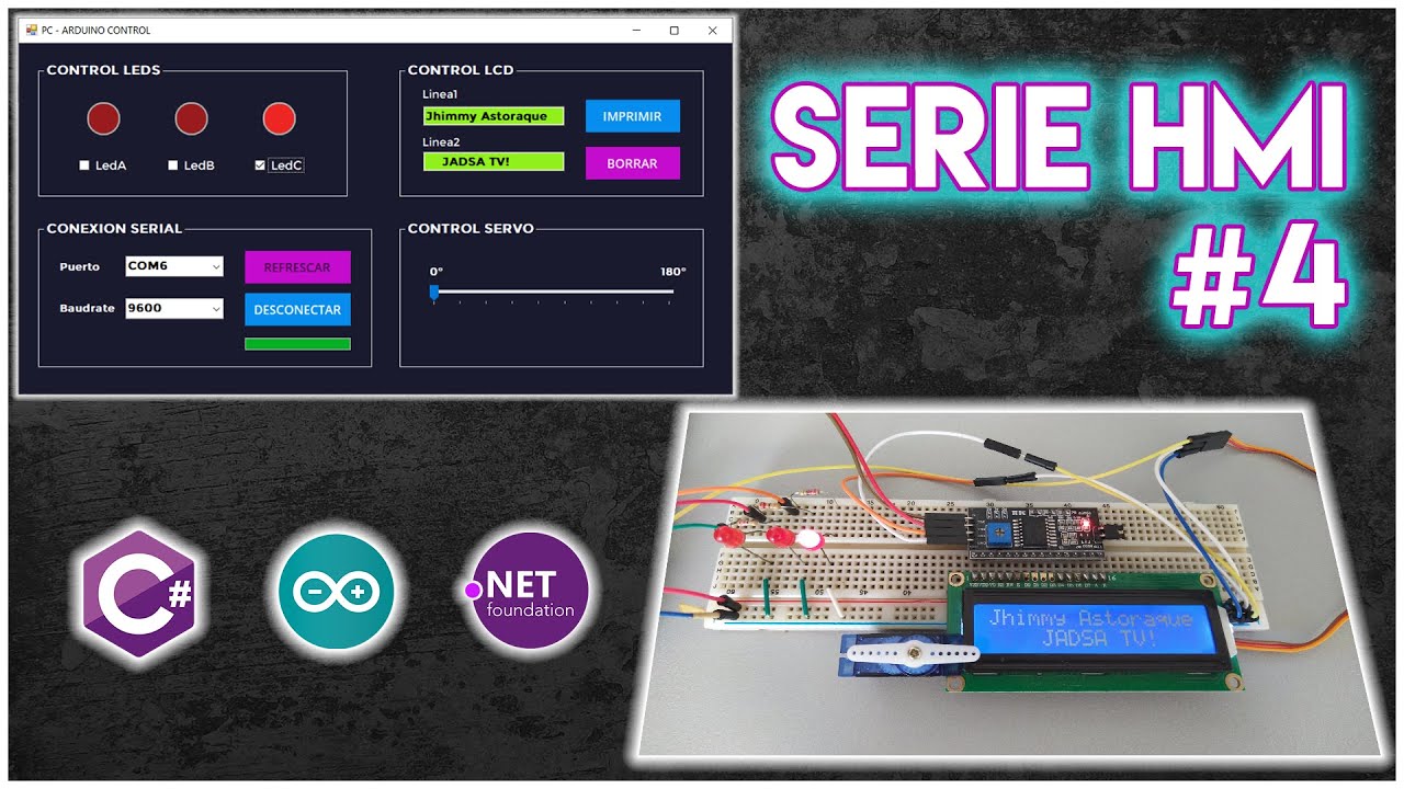 SERIE HMI #4: INTERFAZ DE CONTROL LCD - SERVOMOTOR - ARDUINO - ESP32