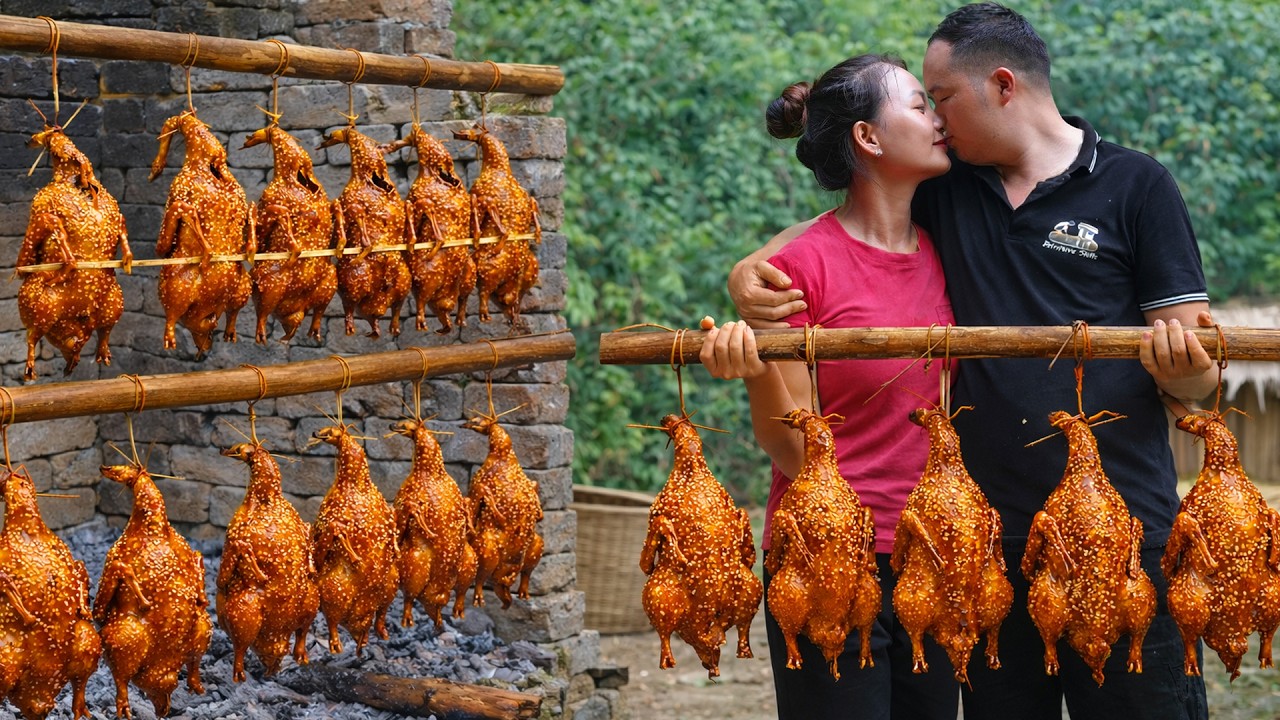 Harvesting Ducks on the Farm with My Wife | Making Smoked Duck for Market