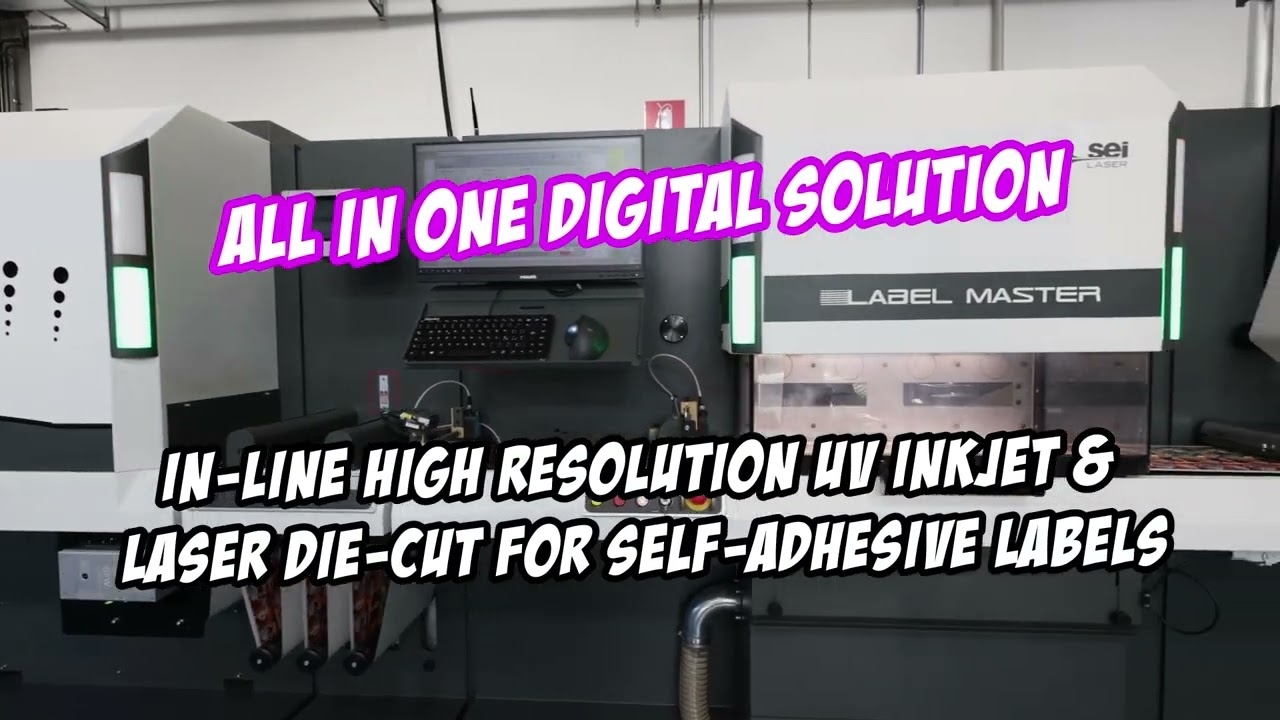 SEI Laser KyoJet x Labelmaster : l'impression + découpe d'étiquettes adhésives en une seule passe !