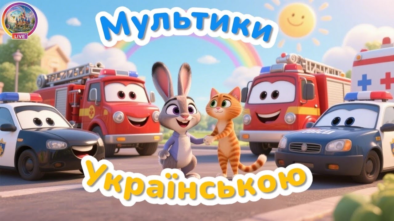 Ранкові мультики | машинки, пригоди для дітей | Ukrainian Cartoons | Julia TV