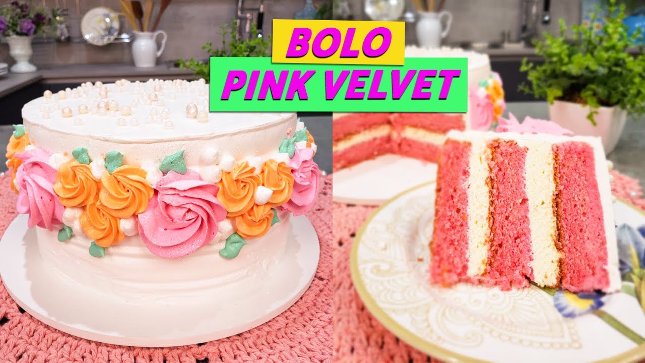BOLO PINK VELVET MASSA ESPECIAL - CHEF LÉO OLIVEIRA
