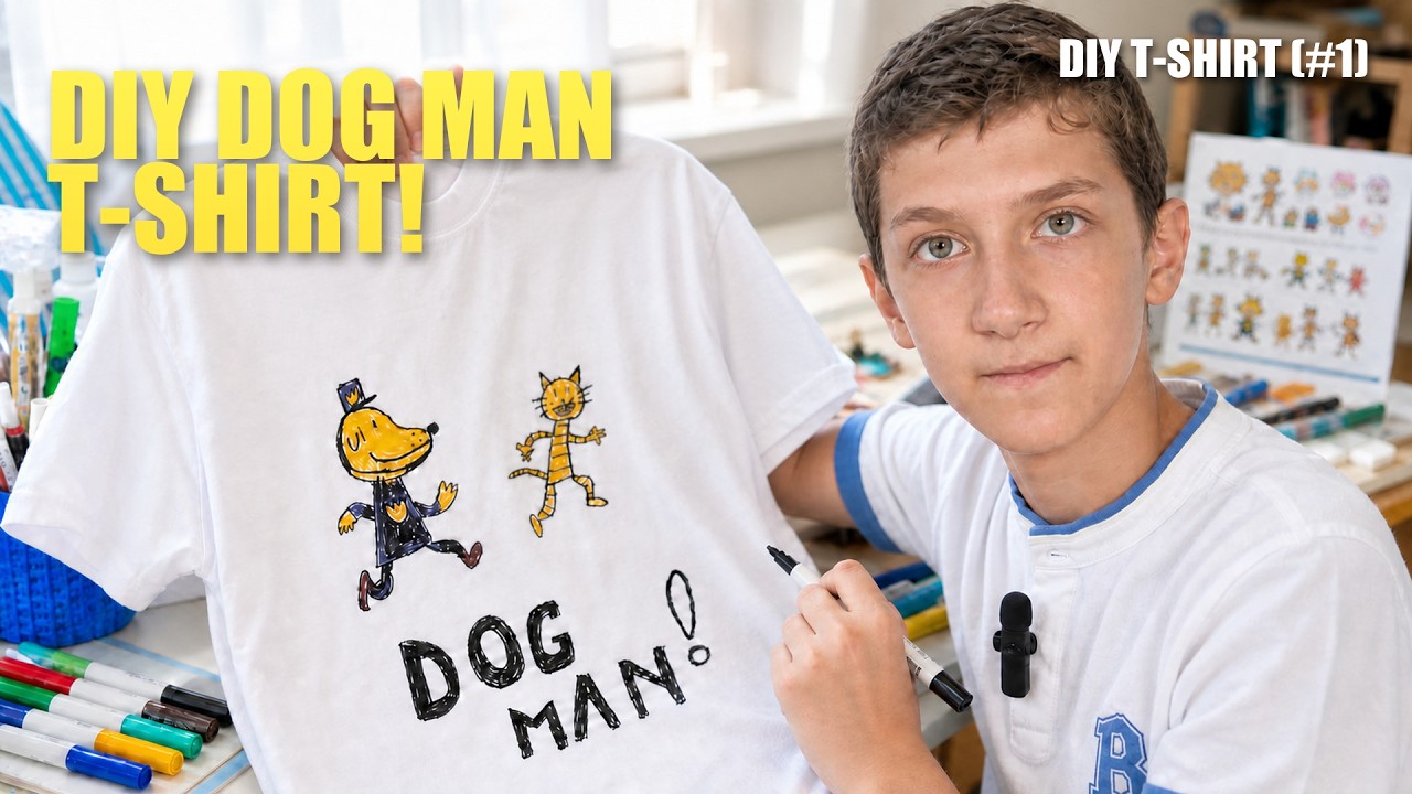How to make your custom (e.g. Dog Man) T-shirt  - by Asenerix (#1)