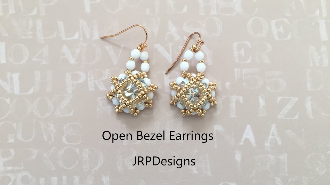 Open Bezel Earrings