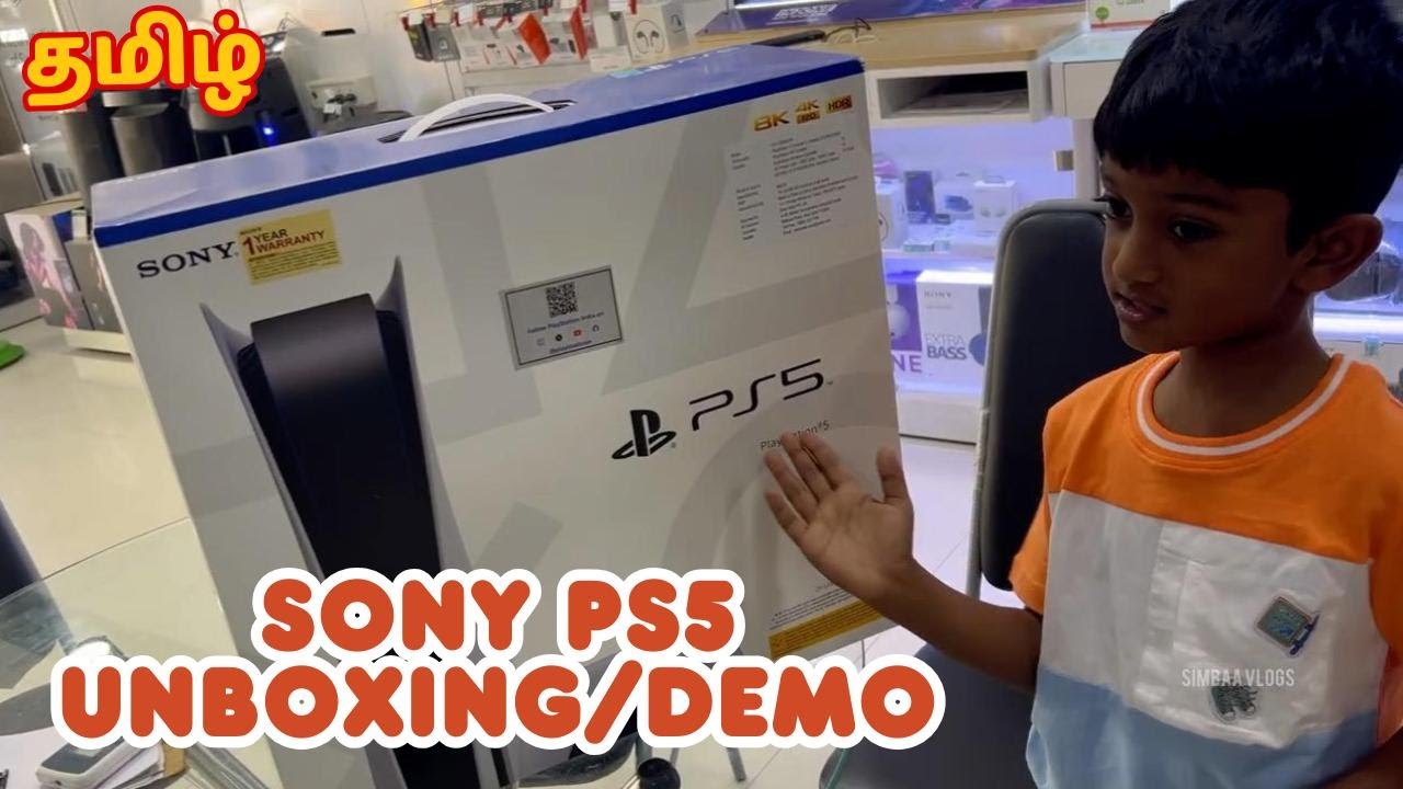 SONY PS5 Unboxing & Demo | Bought Playstation First Time தமிழ்   @SimbaaVlogs