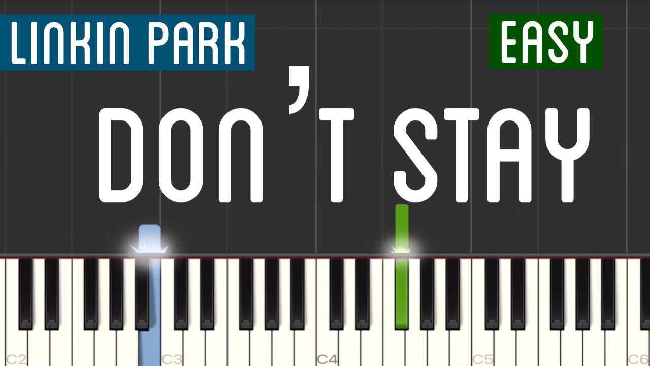 Linkin Park - Don’t Stay Piano Tutorial | Easy