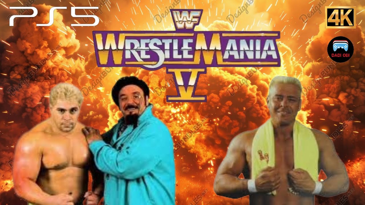 Dino Bravo vs Ronnie Garvin - Wrestlemania 5 /WWE 2K25 / PS5
