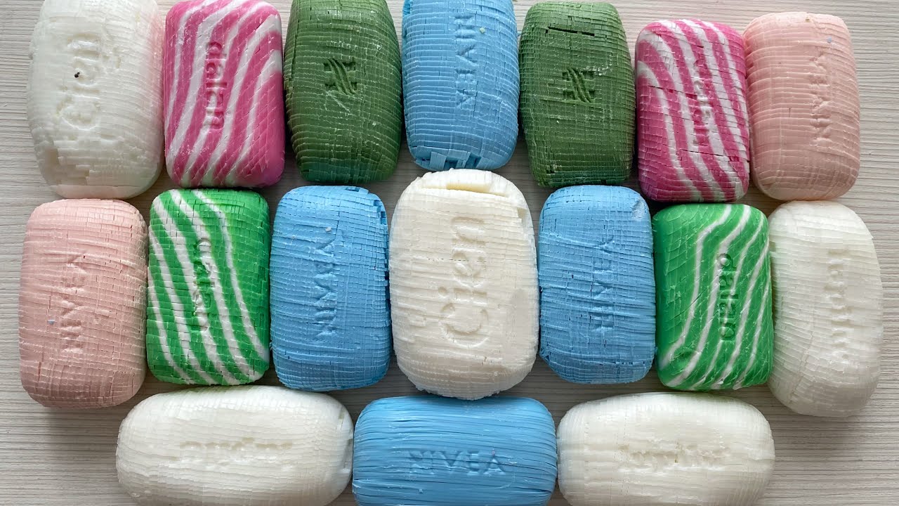 Soap cubes. Satisfying Video Asmr. No talking. Relaxing sounds 💚💙❤️