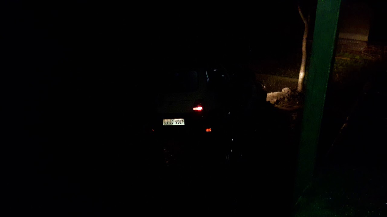 Car accident during heavy rain