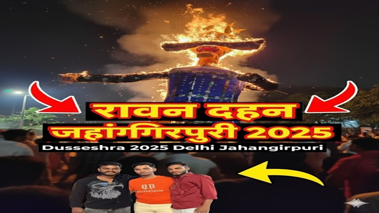 Ravan dahan 2025 | jahangir puri ravan | how yo make ravan full vlog | ravan 2025 delhi