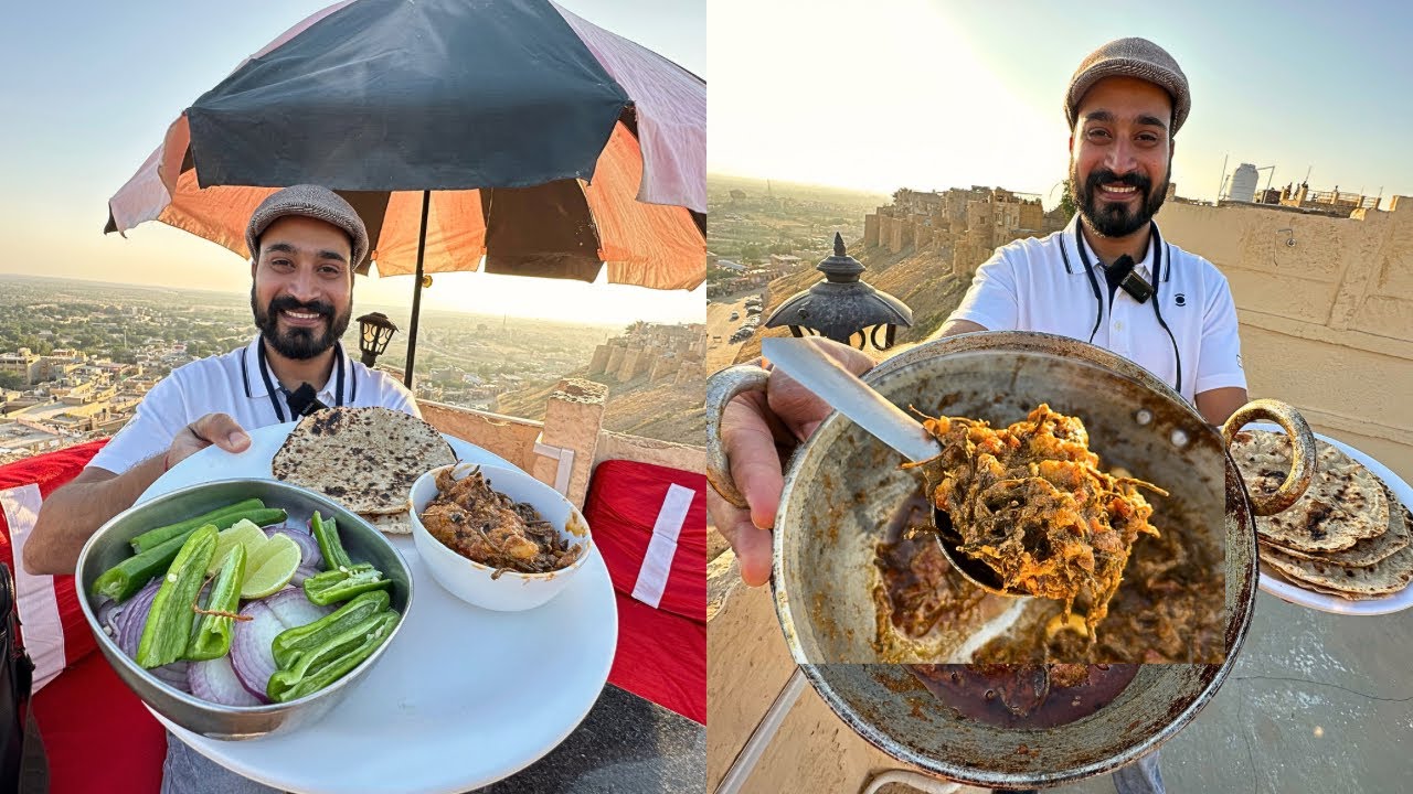 Вы когда-нибудь пробовали сочетание Гатта Сангри? И это тоже на вершине форта Джайсалмер | Гастро...