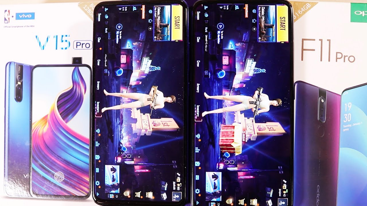 OPPO F11 Pro Vs Vivo V15 Pro Speed Test and PUBG