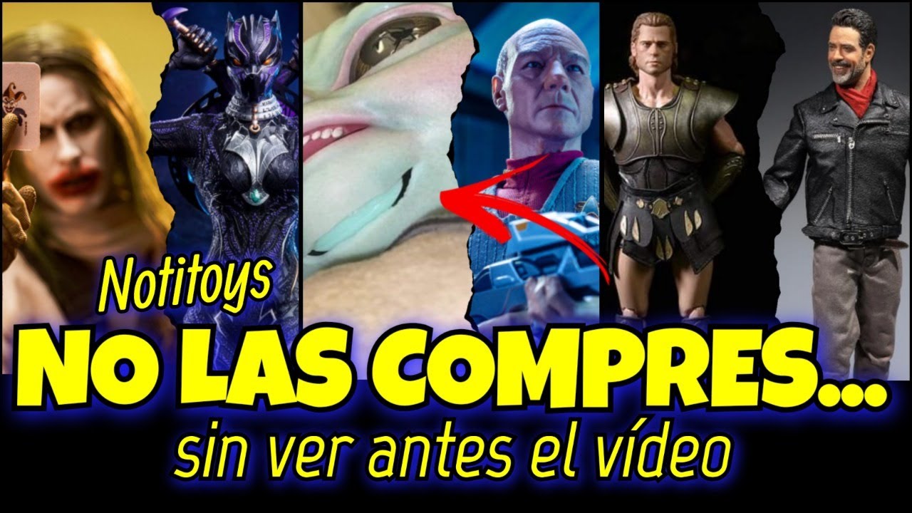 Notitoys escala 1/6 Black Panther, Aquiles, Negan, Startrek y Snydercut Joker & Superman Black suit