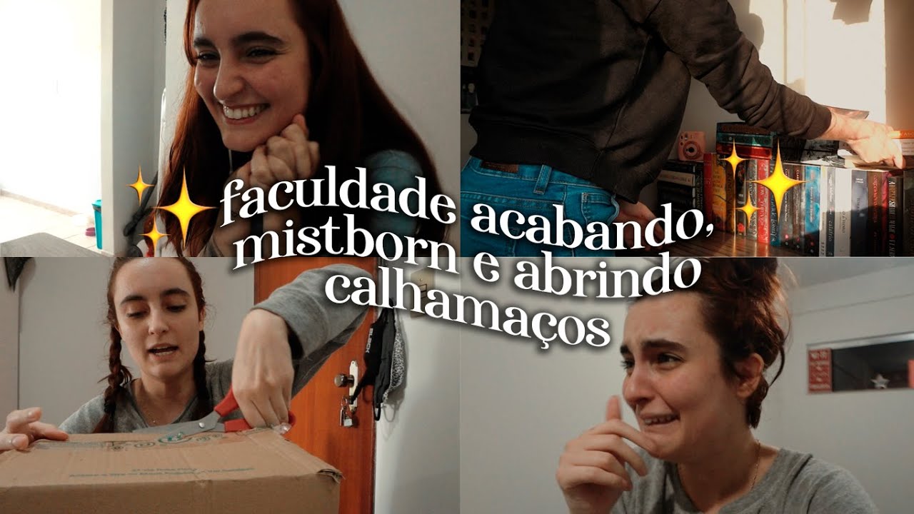 VLOG | apresentando o tcc, unboxing e surtos com mistborn