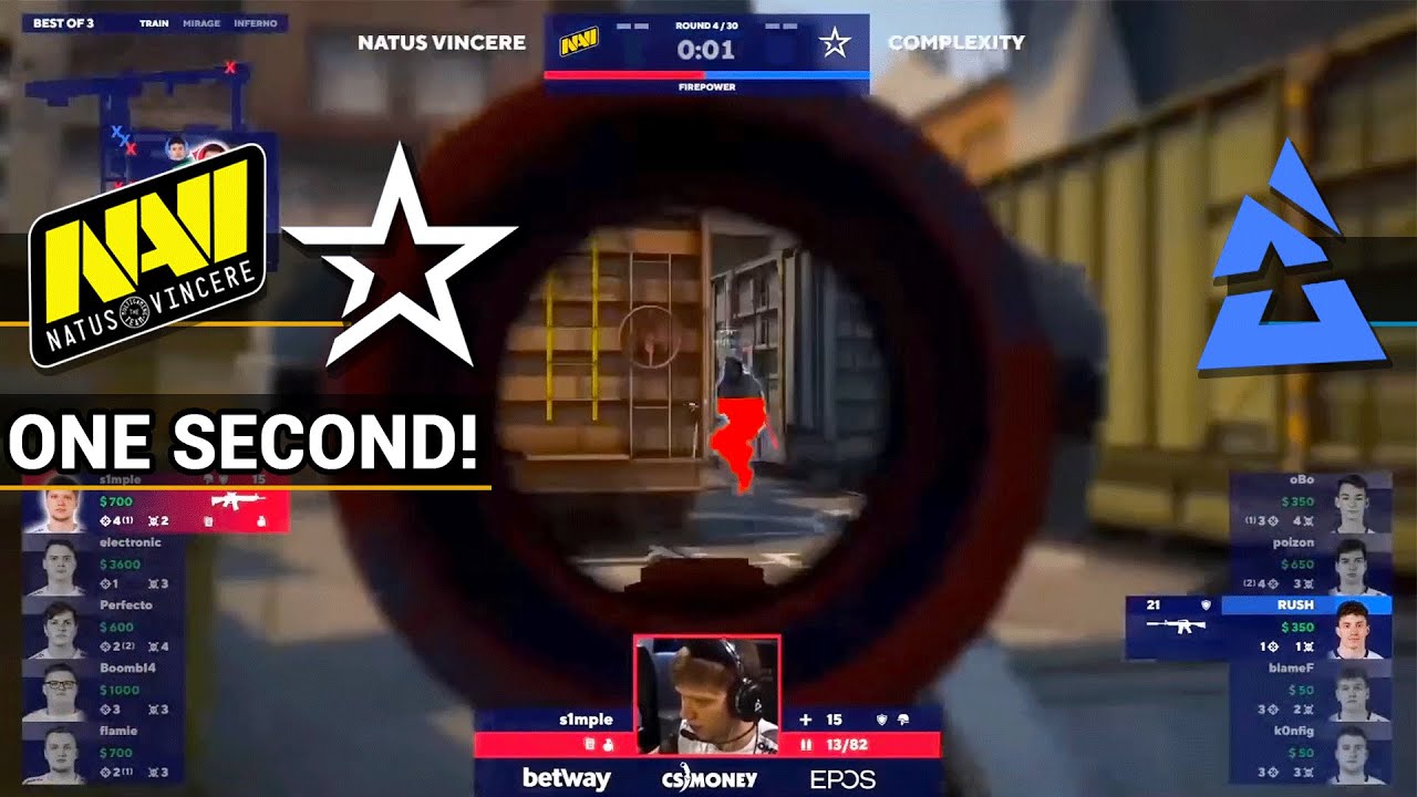 S1mple clutches in the LAST SECOND - NaVi vs Complexity (CS:GO) | BLAST Premier Spring Series 2020
