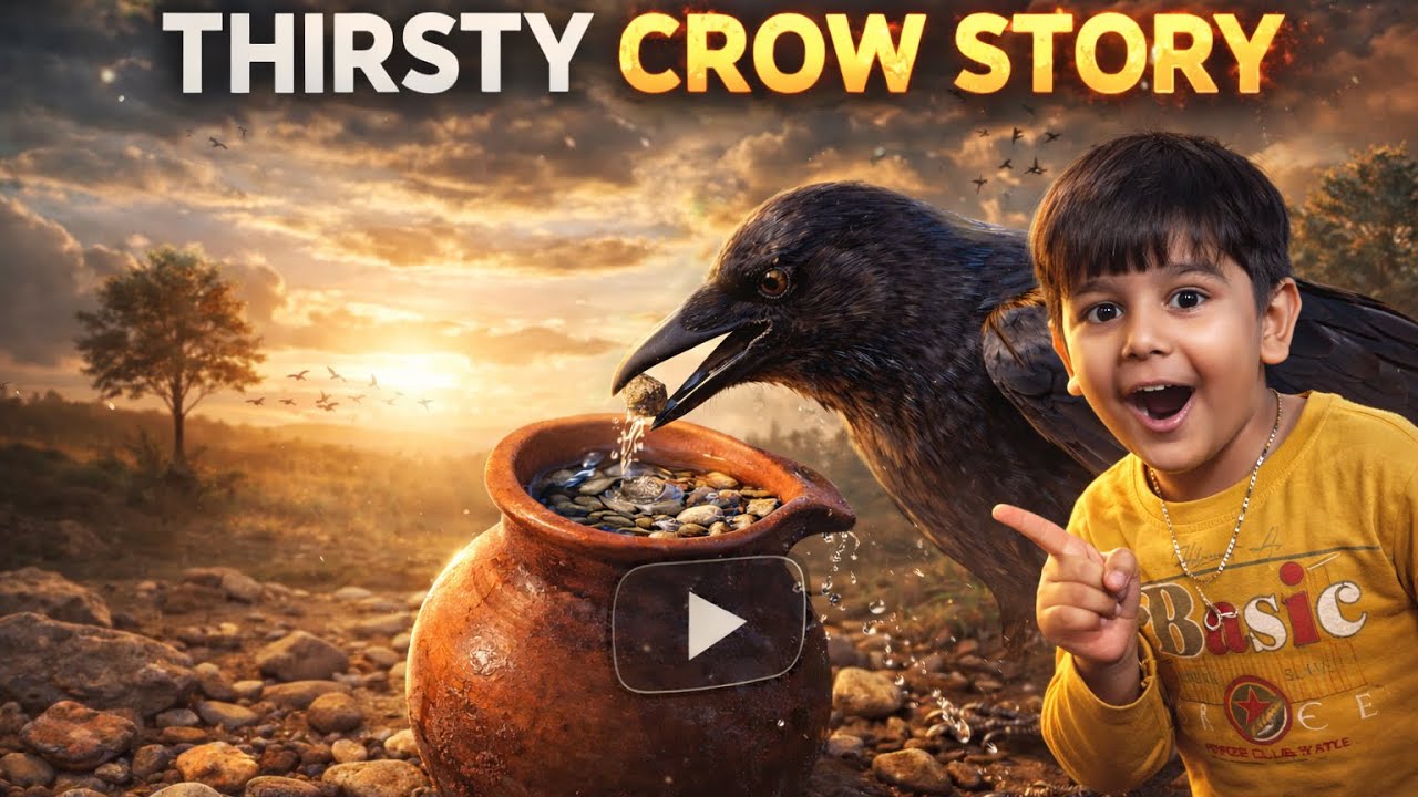 Vedvik Ne Sunai Pyase Kauwe Ki Kahani  🐦‍⬛💧