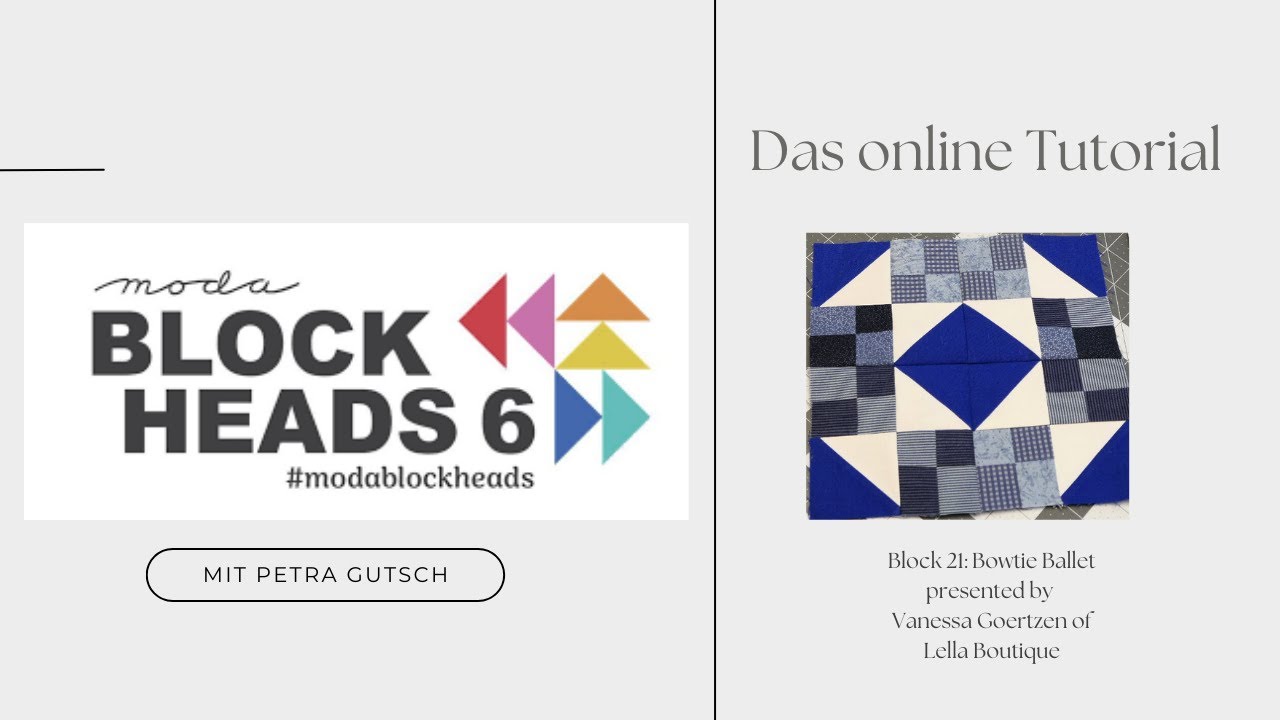 #19 moda BH6 Block 21🧵 Bowtie Ballet*** by Vanessa Goertzen of Lella Boutique - my one version