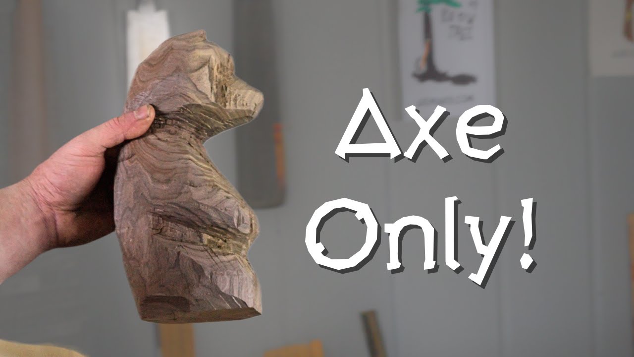 I Carved a Bear with ONLY an Axe