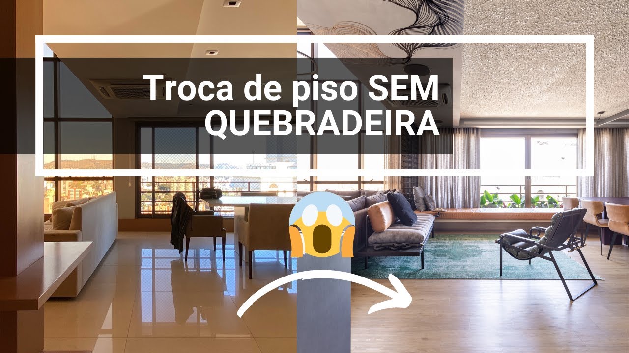 Piso vinílico POR CIMA do porcelanato existente SEM QUEBRADEIRA