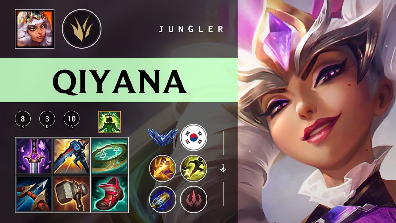 Qiyana Jungle vs Jayce - KR Diamond Patch 26.03