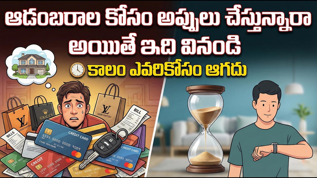 #ఆడంబరాల కోసం అప్పులు చేస్తున్నారా అయితే ఇది వినండి కాలం ఎవరికోసం ఆగదు.