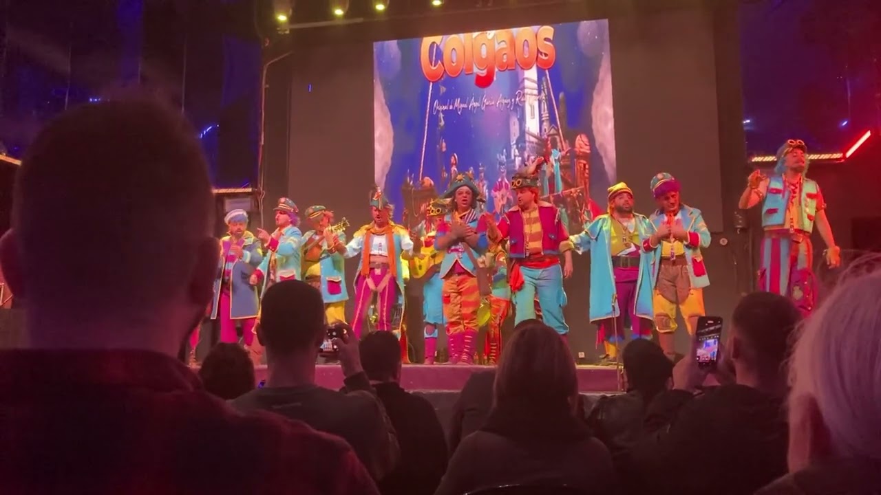 Presentación comparsa los colgaos, discoteca momart, carnaval 2024