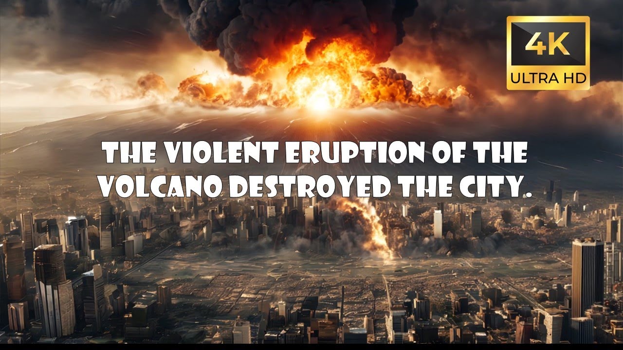 The Violent Eruption of The Volcano Destroyed The City