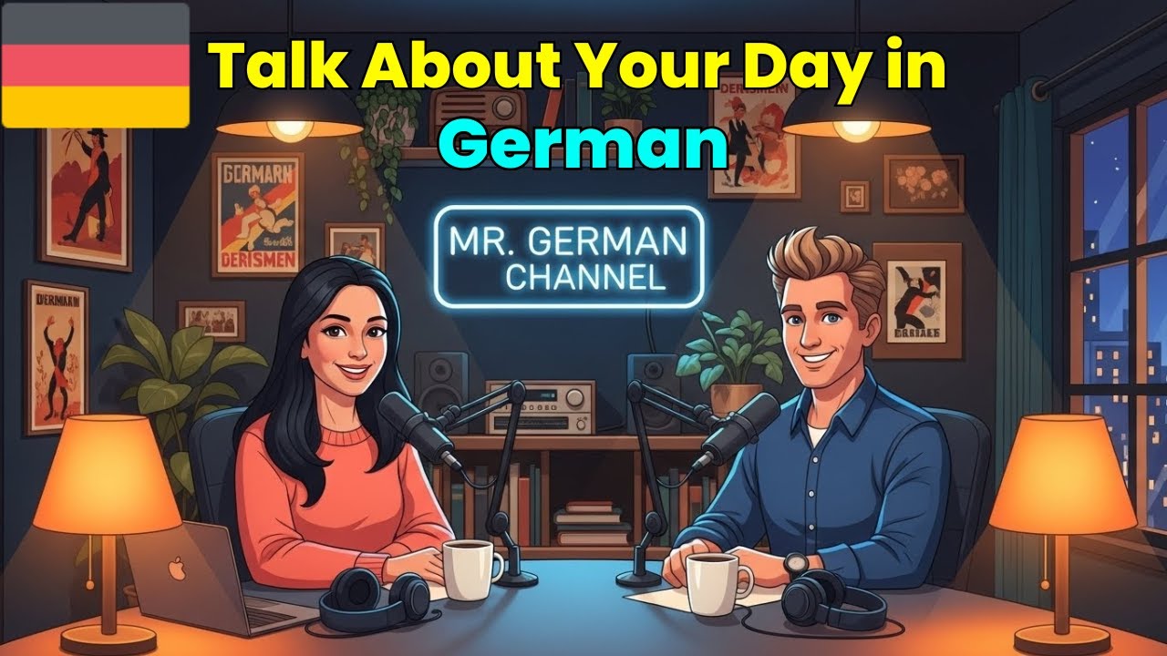 Learn German Daily Routine (Mein Tag)  | Easy A1 German Listening Practice