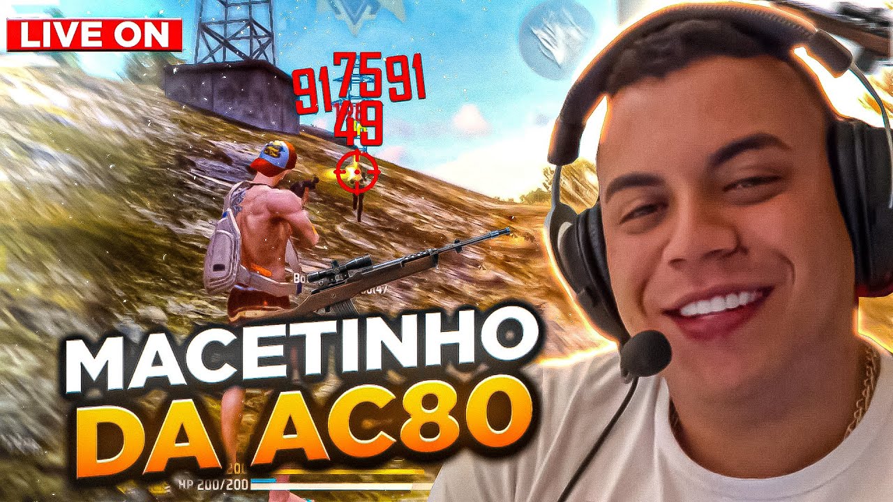 FREE FIRE AO VIVO 🔴RUMO AO TOP 1 REGIONAL  🔴 JACKZ1N AO VIVO #campeão