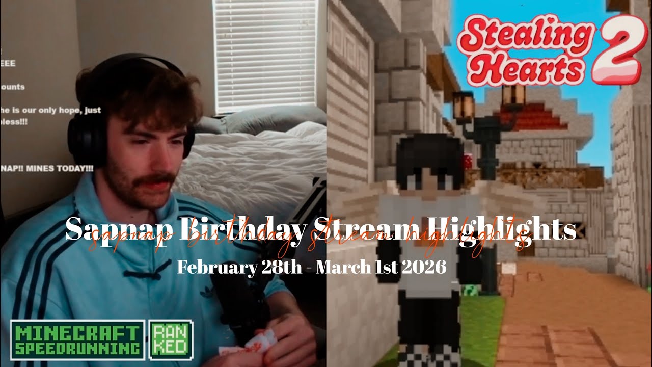 Sapnap Birthday Stream Highlights | February 28th - March 1st 2026