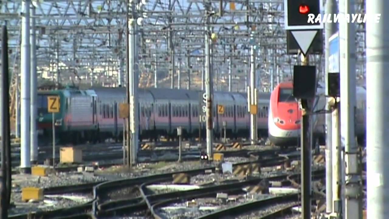 ETR 500 Frecciarossa at SMN Station in Florence (HD)