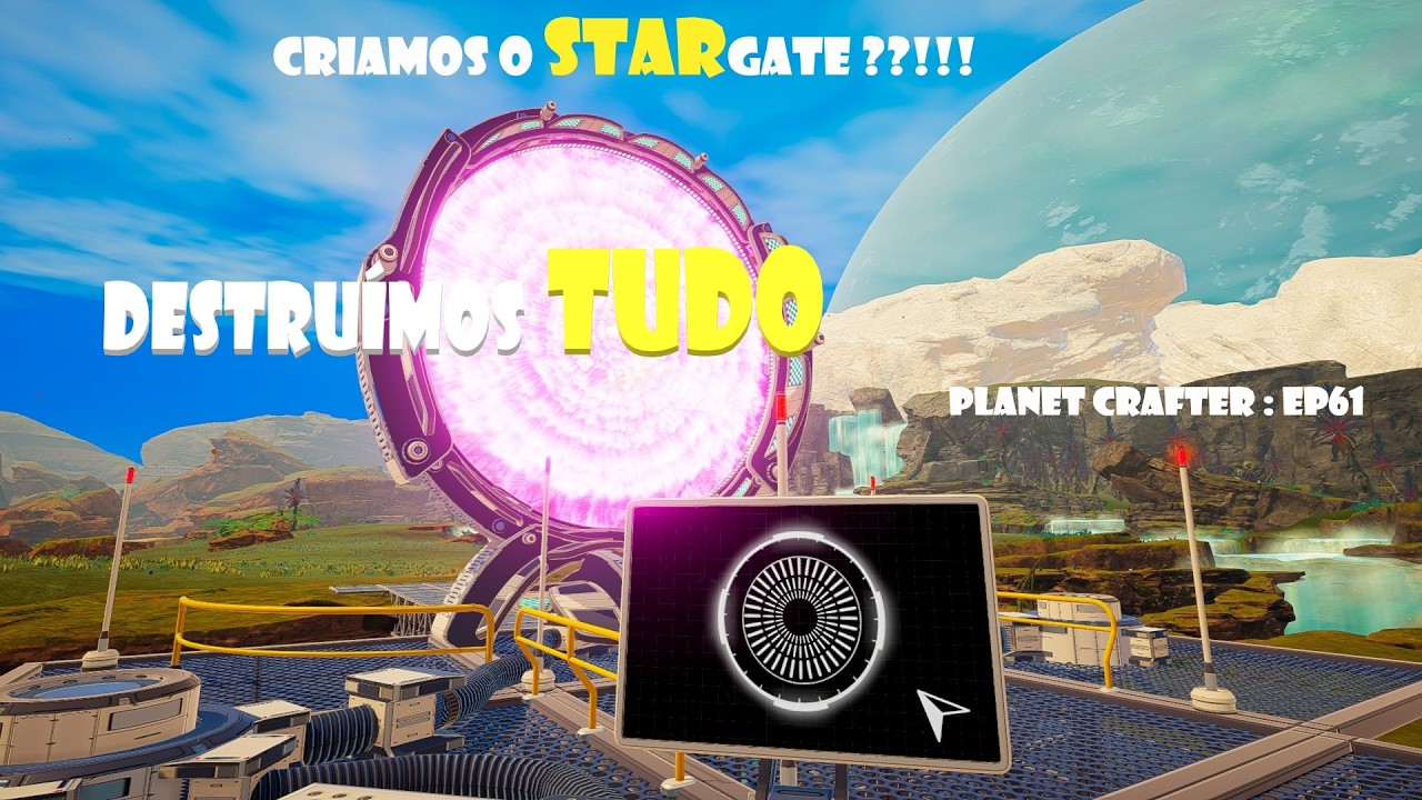 Naves! Destruímos Tudo e Criamos o Stargate para Outro Mundo! Planet Crafter EP61 #love #gaming