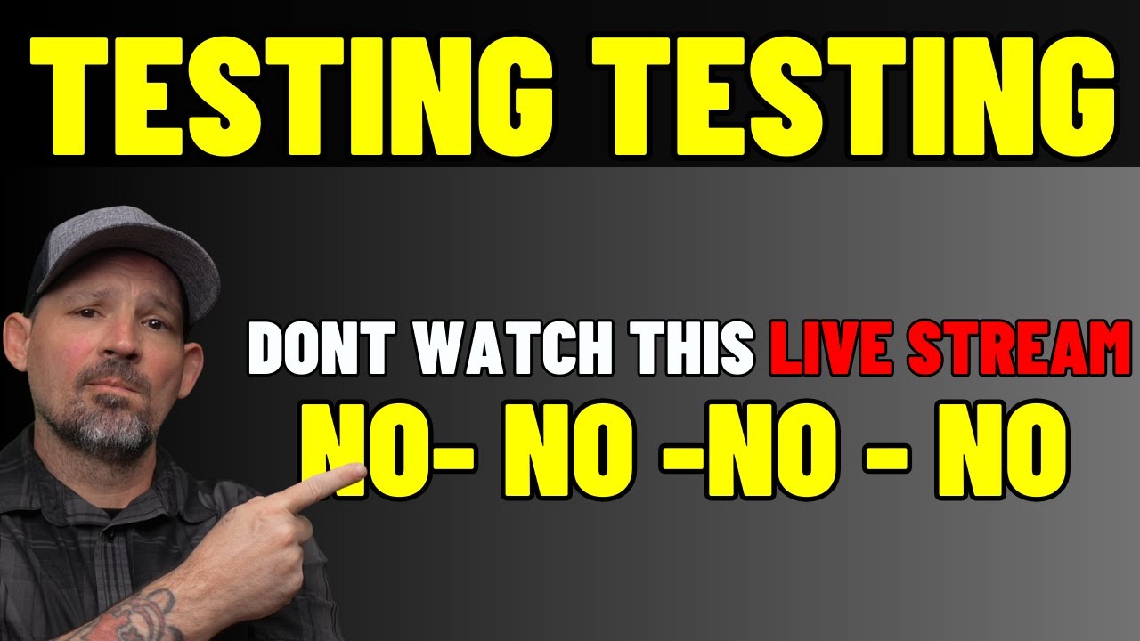 Don't watch this Short Live Stream , it will be super duper horrible, Maybe