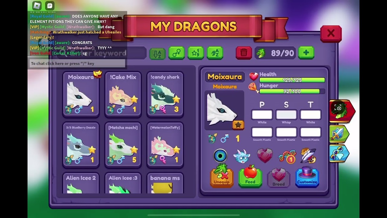 Moixaura makeover! [Roblox dragon adventures Guild wars ended!] Making my moix like my cat!