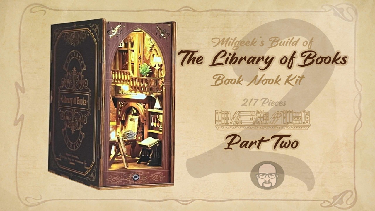 Building the 'Library of Books' Booknook Kit - Part 2 Furnishings