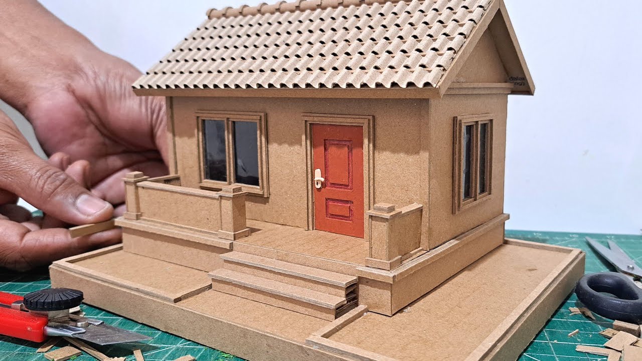 CARA MEMBUAT RUMAH SEDERHANA DARI KARDUS
