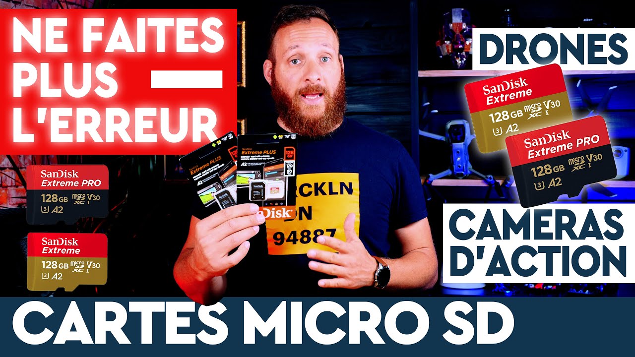 Carte micro SD pour DRONE et Action Cam : NE FAITES PLUS L'ERREUR !