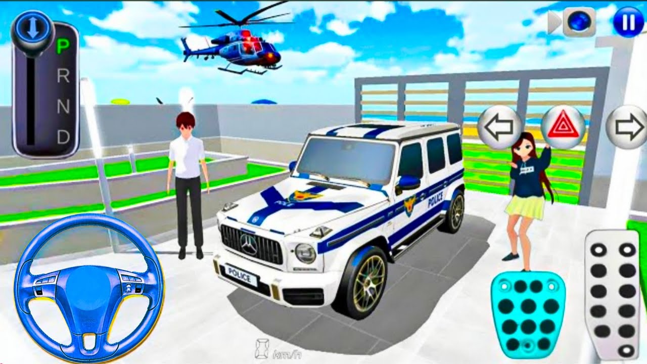 3D Driving Class Police G Wagon Gameplay 🚔🔥 Helicopter Chase & Realistic Driving Test 