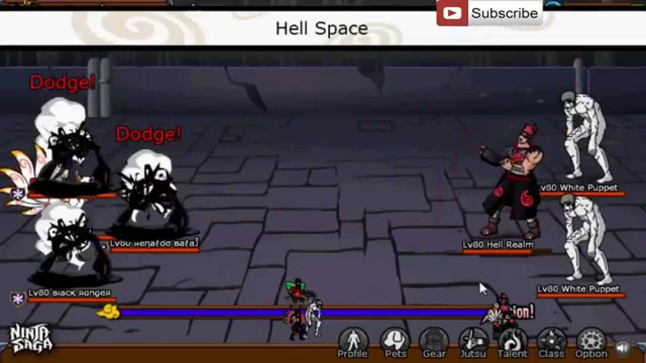 Ninja Saga Level 80 Exam Stage 5-2 [ SENIOR TUTOR EXAM ] [ Road to Ninja Tutor] { Hard mode }