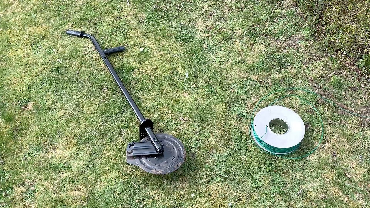 Lägga begränsningskabel till robotgräsklippare