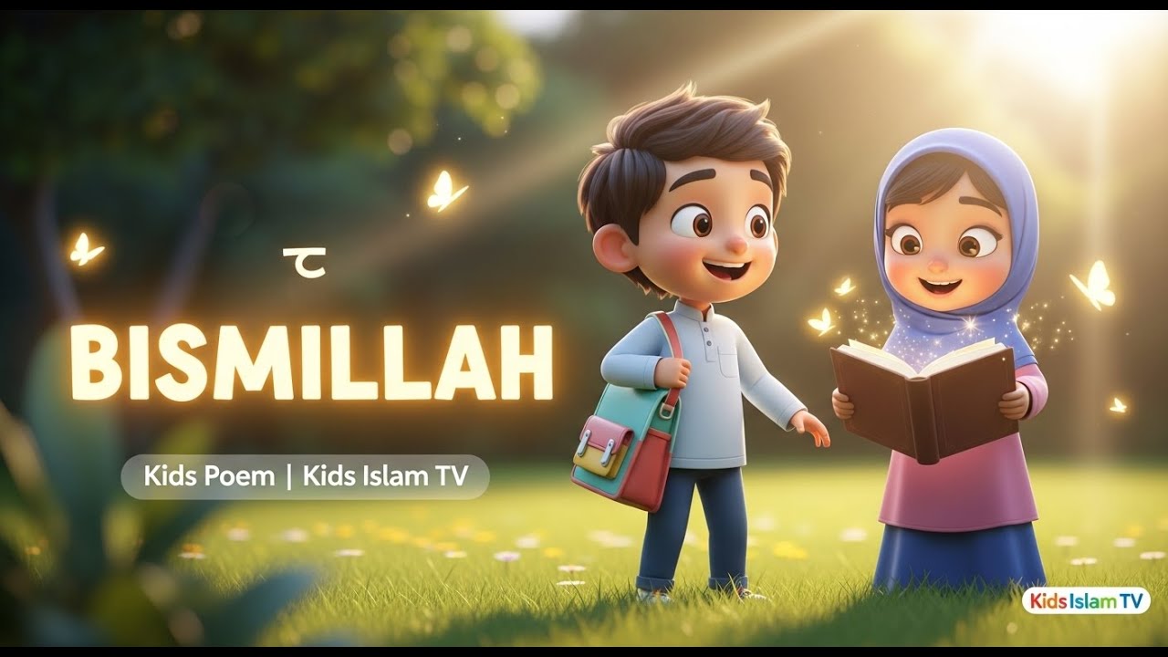 Bismillah Poem for Kids | Islamic Rhymes for Children | Start with Allah’s Name | Kids Islam TV